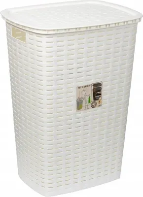 Zdjęcie produktu dla Kosz na pranie plastikowy biały 54 l