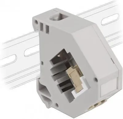 Image de Adaptateur Keystone Jack-DIN pour montage sur rail Delock