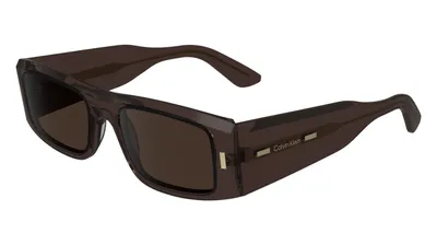 Zdjęcie produktu dla Okulary przeciwsłoneczne damskie Calvin Klein CK23537S, model prostokątny, kategoria S3