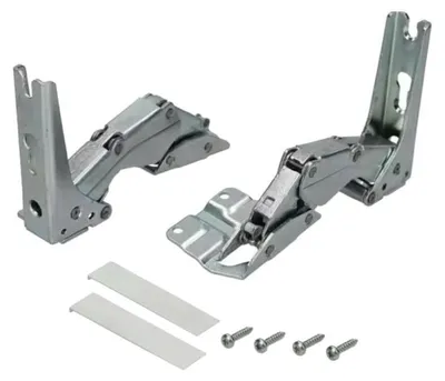 Produktbild von 2x Trade-Shop Türscharnier oben unten für Bosch GFL104041, GFL104042, GI884N, GID14A4001, GID14A5001, GID14A5002, GID14A5003, GID14A5004, GID14A5005