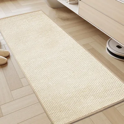 Productafbeelding van Wasbare antislip keukenmat, 45x120 cm, beige