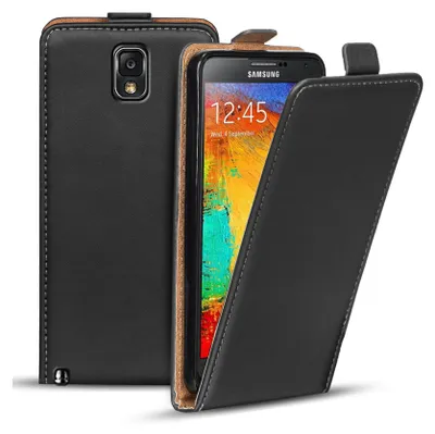 Zdjęcie produktu dla Etui z klapką do Samsung Galaxy Note 3 - klasyczny pokrowiec ochronny na telefon komórkowy