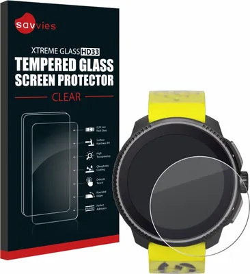 Produktbild von Savvies Schutzglas für Suunto Race / 2 Displayschutz 9H Glas klar transparent