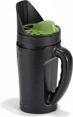 Obrázok produktu pre Rozmetávač Relaxdays, na 2,5 l sypkého materiálu, 3-stupňové nastavenie množstva sypania 6–30 mm, osivo, hnojivo a soľ, čierno-zelený