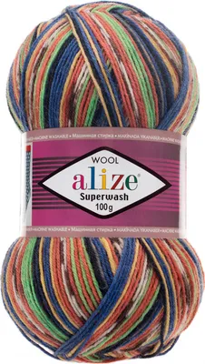Produktbild von 100g Sockenwolle Superwash Comfort 4-fädig Schurwolle Sockengarn Farbauswahl