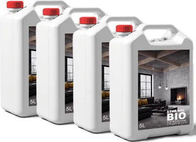 Obrázok produktu pre 4x5 litrov Bioetanol Premium 100% na lieh do krbu 20L