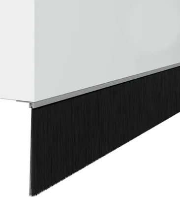 Obrázek produktu pro vidaXL Sada 2 kusů těsnících gumových profilů pro dveře, délka 100 cm, materiál: hliníková slitina