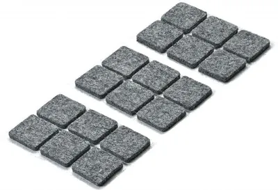 Produktbild von Hettich Parkettgleiter grau 20 x 20 x 3.0 mm - 18 Stück