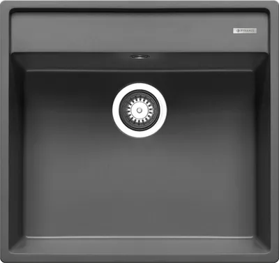 Produktbild von PYRAMIS Spüle CAMEA 53x50 in IRON GREY / Granitspüle / Steinspüle / Ausschnitt 510 x 480 mm