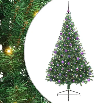 Obrázok produktu pre Umelý predsvietený vianočný stromček Zelená 210 cm PVC