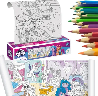 Produktbild von Mein kleines Pony Malbuch-Rollenset