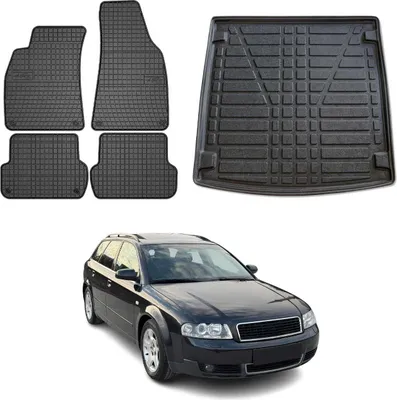 Immagine prodotto di Set di tappetini e rivestimenti per il bagagliaio per Audi A4 Avant B6 8E5 2001-2004 gomma 5x