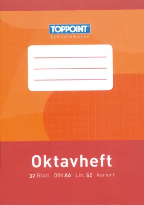 Produktbild von Stylex Oktavheft A6 kariert, 32 Blatt - 1 Stück
