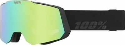Obrázok produktu pre 100% Snowcraft Black/HiPER Green Mirror/HiPER Turquoise Mirror Lyžiarske okuliare