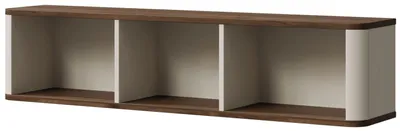 Produktbild von Wandregal Marly Hängeregal 150x30x22cm Farbe wählbarKaschmir / Walnuss130x30x25cm