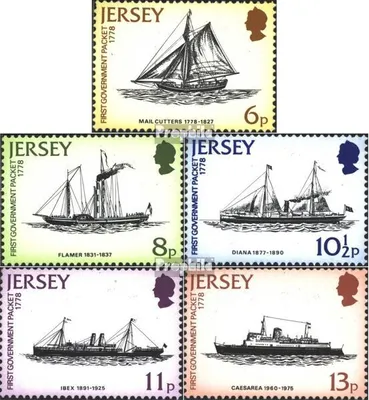 Produktbild von Briefmarken GB - Jersey 1978 Mi 187-191 (kompl.Ausg.) postfrisch Postverkehr