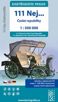 Productafbeelding van 111 gemeenten van de Tsjechische Republiek / 1:500.000 (themakaart)