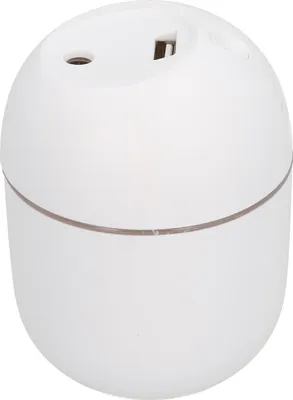 Obrázek produktu pro Přenosný mini zvlhčovač vzduchu, nabíjení přes USB, stolní, do ložnice, s LED světlem, bílý