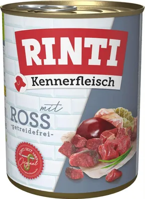 Produktbild von RINTI Kennerfleisch, Adult, jede Rasse, Pferd, 800 g, Ohne Soja