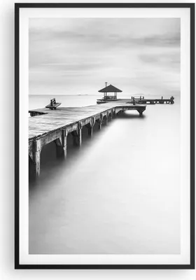 Produktbild von Gerahmtes Poster - Schwarzer Rahmen - Thailand bucht strand brücke - 61x91,5 cm - Wand Bild - Wanddeko - Wandbilder - Wandposter - Bilderrahmen - Bilder - Kunstdruck - Wandbild - P2BPA61x91-2441
