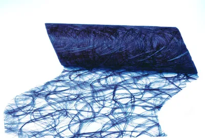 Produktbild von DecoHomeTextil Sizoweb® Wave Tischläufer Tischband The Original from Holland Nachbildungation Nachbildung Blau 30 cm x 2500 cm