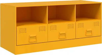 Obrázek produktu pro vidaXL TV skříňka hořčicově žlutá 99x39x44 cm ocelová