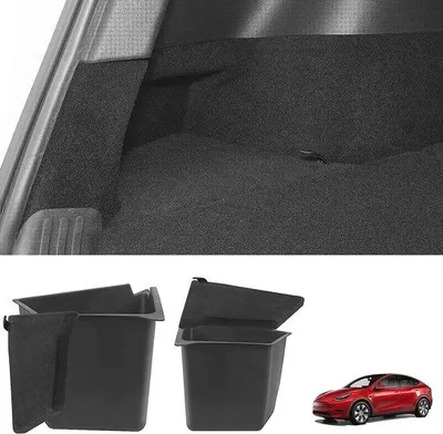 Produktbild von Wasserdichte Kofferraum-Organizer-Set für Auto, 2-teilig, Schwarz