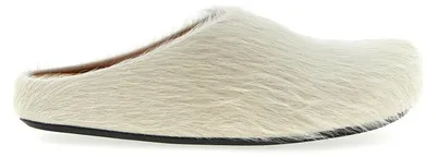 Image de Marni mules en cuir de veau blanc