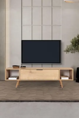 Imagen del producto de Skye Decor, soporte de TV de alta calidad (roble saphire) - 100% melamina, 160 cm, 18 mm