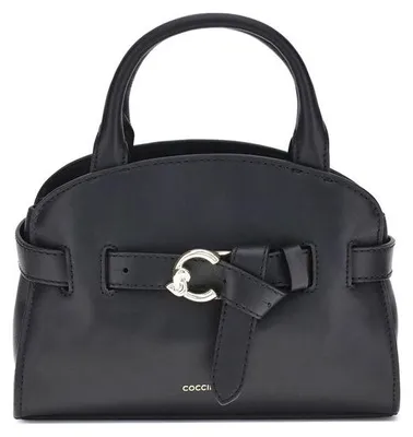 Produktbild von Coccinelle Sabine Mini Leder schwarz C-Me Schnalle silber
