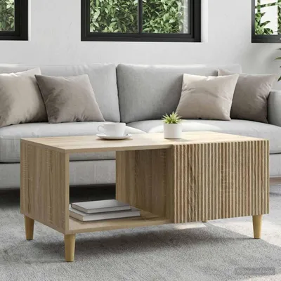 Immagine prodotto di vidaXL Tavolino in rovere Sonoma 90 x 50 x 40 cm Materiale a base di legno