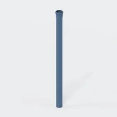 Produktbild von Poloplast Rohr, POLO-KAL NG, DN50, 50x750mm, PP-MD, blau, Stange mit 750mm, 1 Stk.