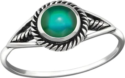 Produktbild von Stimmungsring echt Silber 925 Mood Ring 52 (16.5 mm Ø)