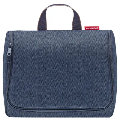 Produktbild von reisenthel Kulturbeutel Toiletbag Herringbone Dark Blue dunkelblau