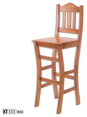 Produktbild von Barhocker Barstuhl Barmöbel Sitzhocker Holzhocker Massivholz Drehbarer Hocker