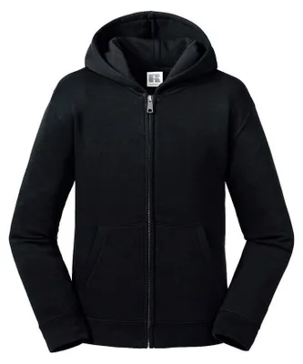 Produktbild von Russell - "Authentic" Hoodie mit durchgehendem Reißverschluss für Kinder FK2732 (104) (Schwarz)