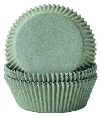 Produktbild von Demmler Muffinformen Uni Jade - zum Dekorieren selbstgemachter Muffins - 60Stk. pro Packung - 5012676050