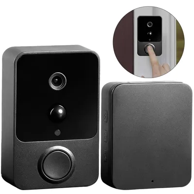 Produktbild von Low-Power WiFi Smart Türklingel,2-Wege-Sprachkommunikation, HD-Nachtsicht, PIR-Bewegungserkennung, lange Akkulaufzeit, einfach zu installieren