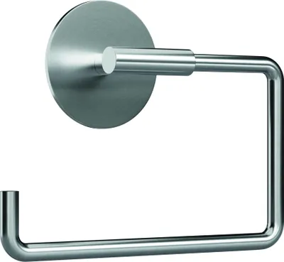 Produktbild von ovimar Toilettenpapierhalter Hammerodde ohne Bohren Silber | Klorollenhalter selbstklebend Edelstahl | Klorollenhalter ohne Deckel | WC Rollenhalter mit Absenkdämpfung matt zum Kleben