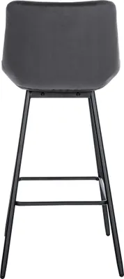 Produktbild von Barhocker HLO-CP336 Samt  dunkelgrau