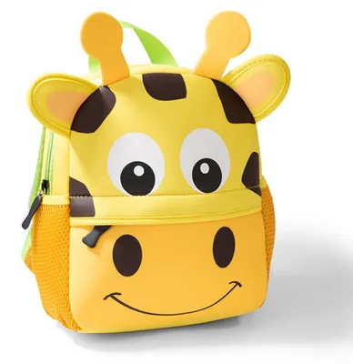 Produktbild von Kinder Rucksack Tier Schule Rucksack Für Kinder 2-6 Jahre Giraffe Schulranzen Für Jungs Mädchen
