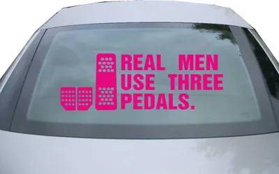 Produktbild von Indigos UG - Aufkleber Heckscheibe & Motorklappe DE6693 - pink - 600x211 mm - Realmanuse three pedels - Auto Scheiben Fenster Heckklappe Tuning Racing JDM - Die cut