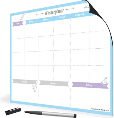 Produktbild von PRICARO Magnet-Wochenplaner "Allerlei Zwei"