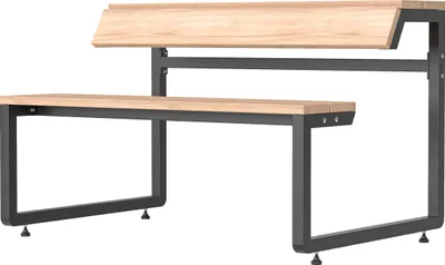Produktbild von hiyard Stooble Multifunktionsmöbel vielseitige Sitzmöglichkeit mit integriertem Tisch Länge: 1200 mm Breite: 840 mm Höhe: 780 mm anthrazit