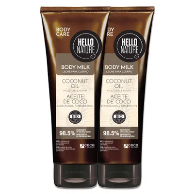 Immagine prodotto di Latte per il corpo Lozione detergente BIO Cura del corpo Cura della pelle Cosmetici naturali, 2x 250ml