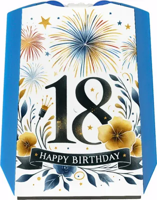 Produktbild von 18. Geburtstag Parkscheibe mit Spruch Happy Birthday 18