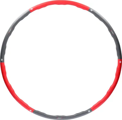 Obrázok produktu pre Hula Hoop 100 cm, červeno-šedý fitness krúžok