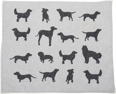 Produktbild von David Fussenegger Hundematte 'Silhouette' 70 x 80 cm Filz - Grau