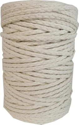 Produktbild von DekoArt Makrameeschnur Baumwolle 6 mm 100 m Natur DIY Bastelspaß