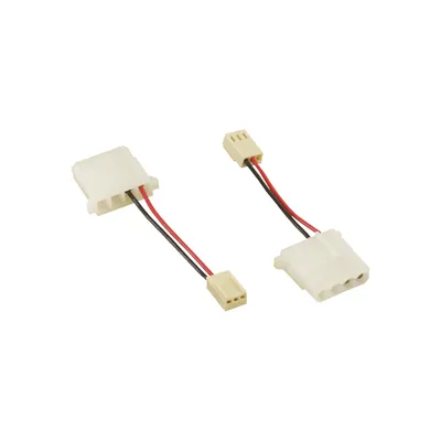 Image de InLine® 33434 Câble adaptateur ventilateur, 12V DC, 3 broches à 4 broches